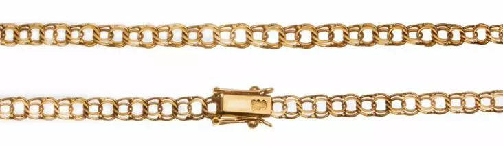 Kultainen Bismarck-ketju kotelolukolla - Kultaiset kaulakorut - 5-45 - 1