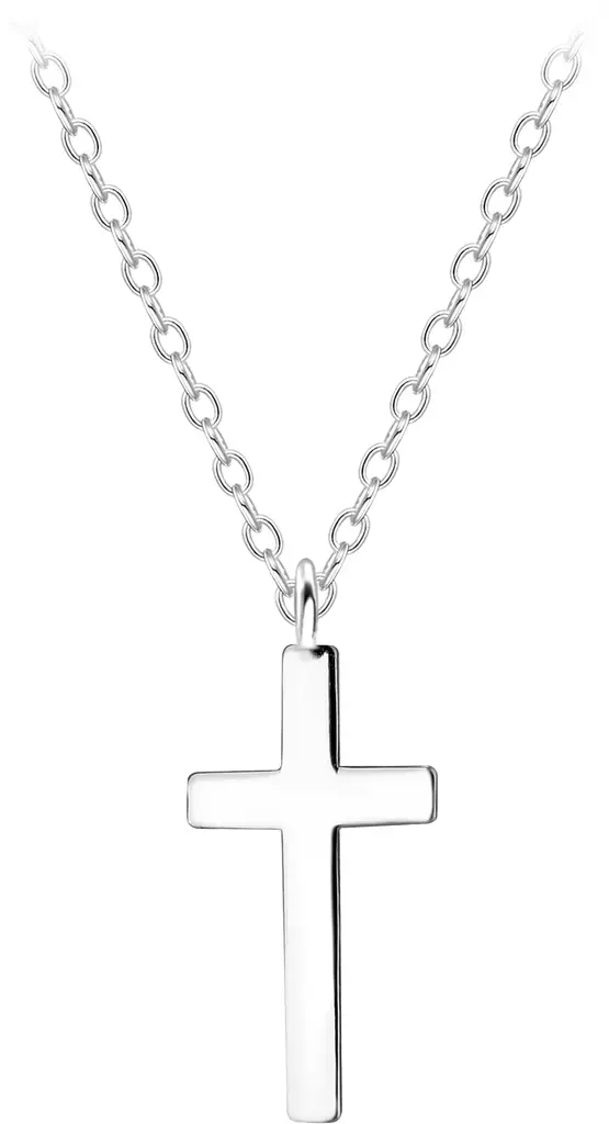 Risti-riipus 45cm 9x15mm hopeaa - Rippiristi hopea - Y1365 - 1