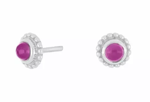Hopeakorvakorut violetti kivi pisara - Korvakorut - N115 - 1