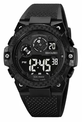 Rannekello Skmei musta - Miesten rannekellot - S345 - 1