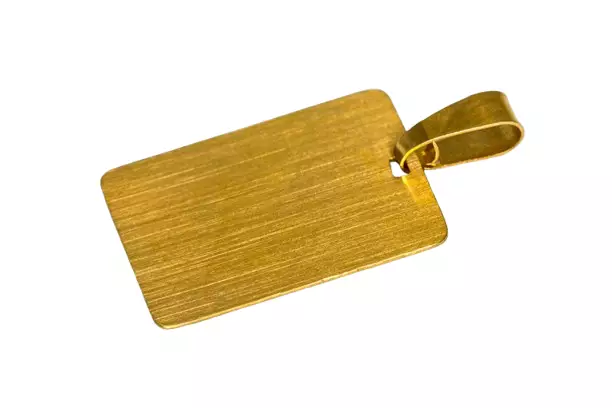 Kaulalaatta sileä matta - Kultaiset riipukset - K10035 - 1