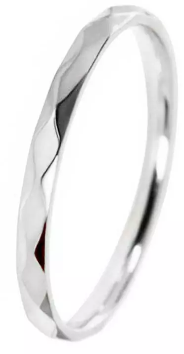 Timanttileikattu titaanisormus 2mm - Titaanisormukset - G04-1575 - 1