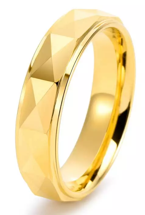 Tungsten Steel Hiottu sormus 6mm - Sormukset tungsten ja zirkonium - G17-165 - 1