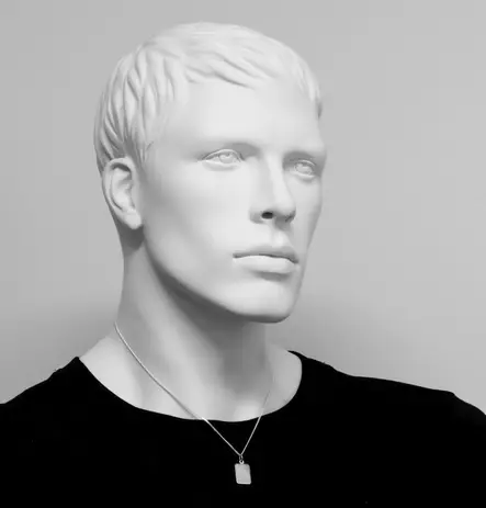 Hopeinen laattakaulakoru 45cm - Hopeiset kaulakorut - BBA006 - 2