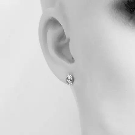 Valkokultaiset korvakorut 17-K1486 - Super outlet - korvakorut - 17-K1486 - 2