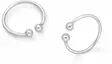 Hoitorengas 8mm - Hopeiset korvakorut - IN27716 - 1