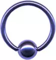 Lävistyskoru rengas 10mm, 1,6mm, violetti - Lävistyskorut - 19007-10-16 - 1