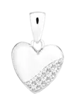 Sydän-riipus zirkoneilla 11x11mm - Kaulakorut ja riipukset - H280086 - 1