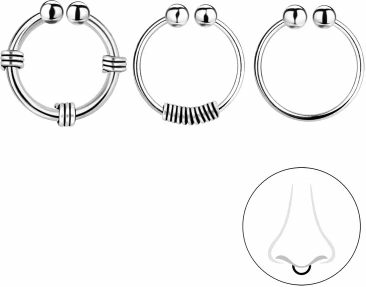 Y7826 - Hopeiset korvakorut - Y7826 - 1