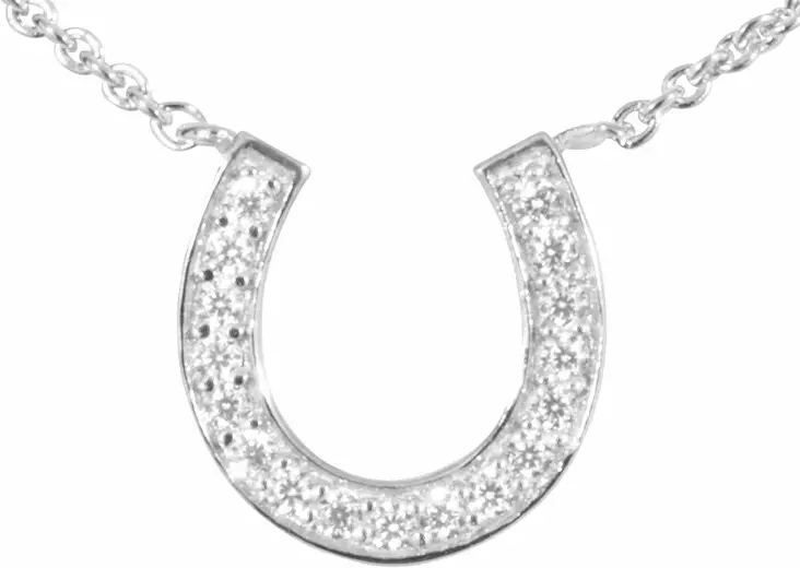 Hevosenkenk=C3=A4 kaulakoru zirkoneilla CK56 - Hopeiset riipukset - CK56 - 1