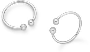 Hoitorengas 8mm - Hopeiset korvakorut - IN27716 - 1