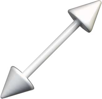 Kielikoru 12mm, 1,6mm valkoinen - Lävistyskorut - 15004-12-16 - 1