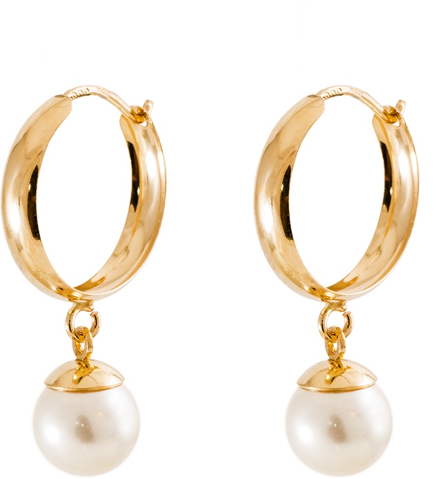 Kullan v=C3=A4riset korvakorut helmi=C3=A4ispalloilla K30056 - Kultaiset korvakorut - K30056 - 1