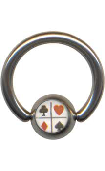 Lävistyskoru rengas 10mm, 1,6mm kortti - Lävistyskorut - 14094-10-16 - 1