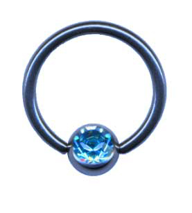 Lävistyskoru rengas 10mm, 1,6mm violetti - Lävistyskorut - 24010-10-16 - 1