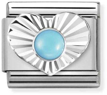 Nomination pala Silver Shine Syd=C3=A4n turkoosi 330508-06 - Ystävänpäivä - 330508-06 - 1