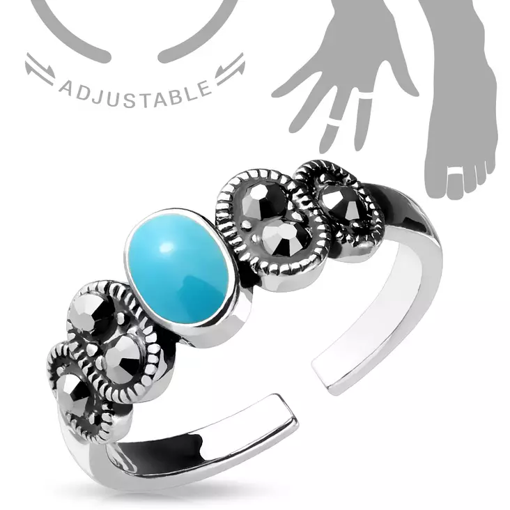 Varvassormus Turkoosi säädettävä H16 - Varvassormukset - H16 - 1