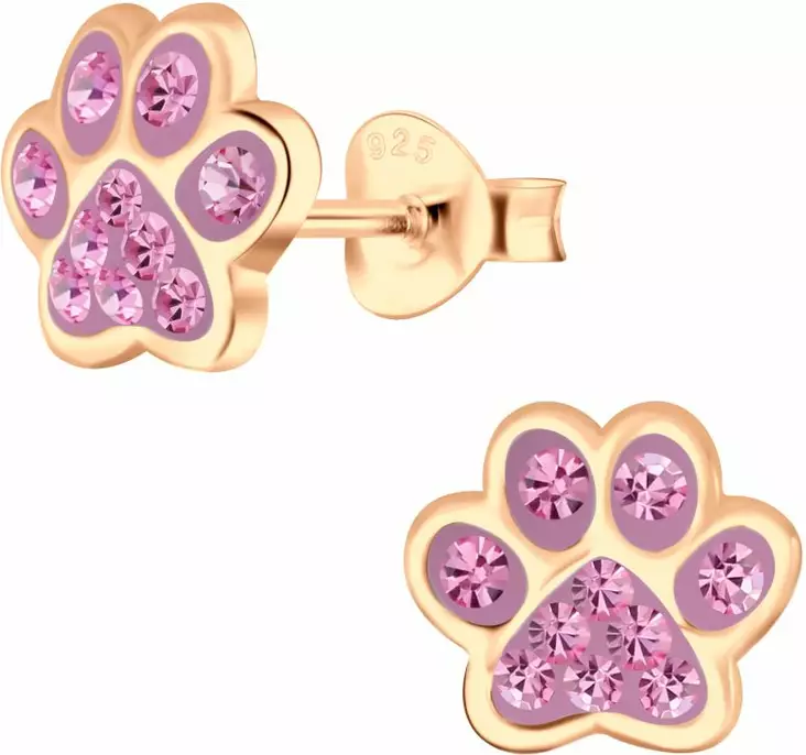 Tassu Pink Rose korvakoru 8,5x7 mm - Lasten korut - Y5476 - 1