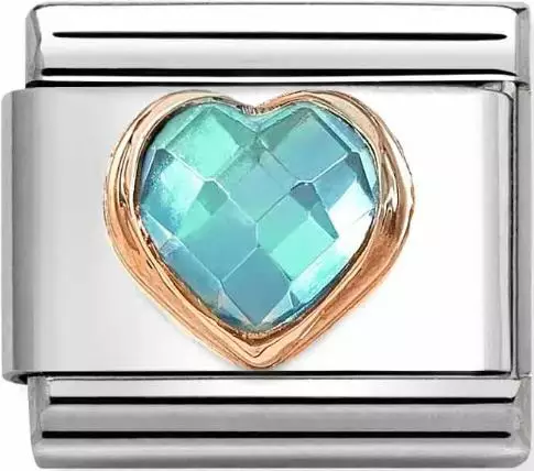 Nomination Fasettisydän Vaaleansininen - Nomination combosable classic - 430607-006 - 1