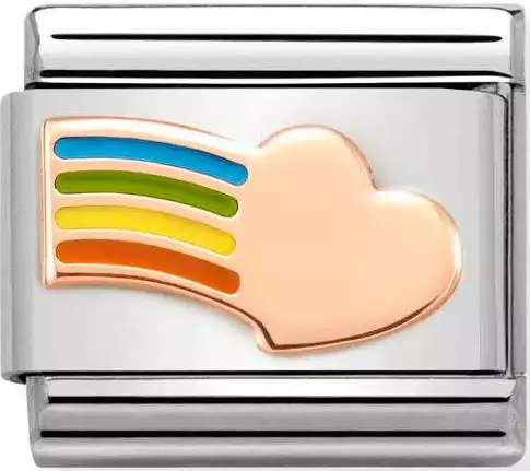 Nomination Rainbow Heart - Nomination combosable classic - 430202-16 - 1