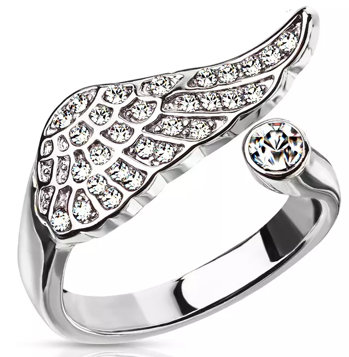 Varvassormus Siipi hopeanvärinen - Varvassormukset - VS176 - 1