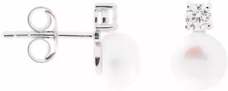 Aria helmikorvakorut zirkoneilla - Elen Pearls - CKK187 - 1