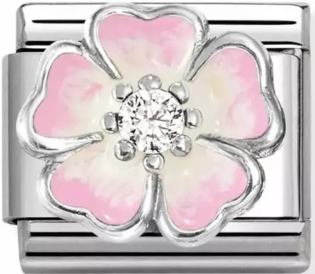 Nomination pala Pink shaded white flower - Nomination - 330321-17 - 1