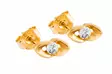 Kultaiset korvakorut zirkoneilla 18727 - OUTLET korvakorut - 18727 - 1