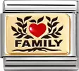 Nomination pala Family red heart - Composable Classic - 030289-07 - 1