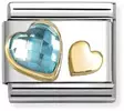 Nomination pala Light Blue heart 030613-07 - Composable Classic - 030613-07 - 1