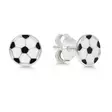 Jalkapallo korvakoru 8mm - Hopeiset korvakorut - 11817 - 2