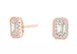 Korvakoru Karla Rose 7x5mm cz tappi - Hopeiset korvakorut - N097 - 1