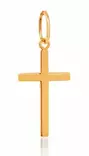 Sileä risti keltakulta - Rippiristi kulta - 6-178367 - 2