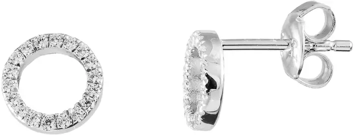 Belsito Korvakoru Zirkonioin 30-11025-610-99 - Hopeiset korvakorut - CKK137 - 1