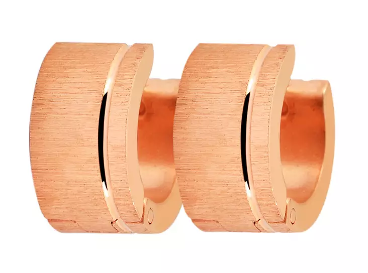 Ter=C3=A4ksiset cage korvakorut ruusukullan v=C3=A4risin=C3=A4 SH0027 - OUTLET korvakorut - SH0027 - 1