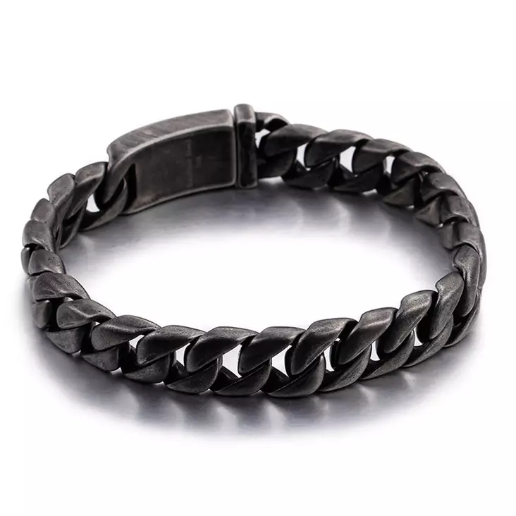 Carlton Jeans Panssariranneketju Ter=C3=A4s GRK007 1 - Teräksiset rannekorut - GRK007 - 1