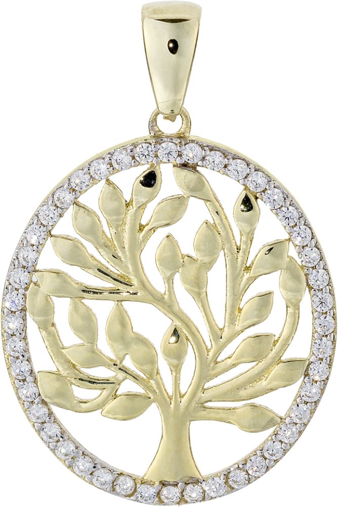 Elämänpuu riipus cz 9K282067 - Kultaiset riipukset - 9K282067 - 1