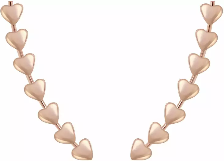 Kiipij=C3=A4 Korvakorut Rose Heart 7 Y4277 - Hopeiset korvakorut - Y4277 - 1