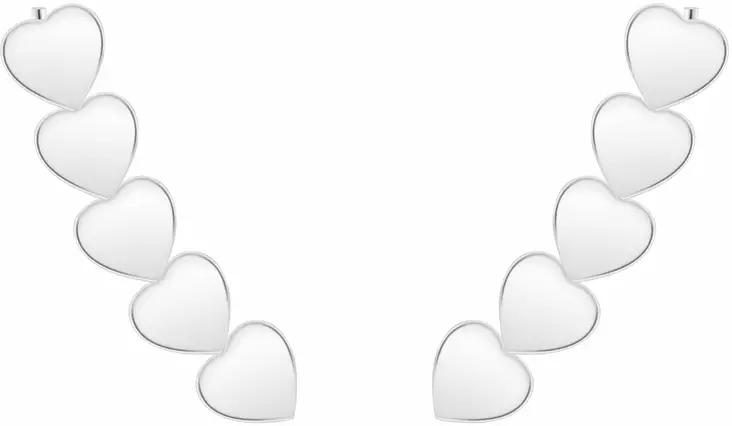 Kiipij=C3=A4 Korvakorut Syd=C3=A4n 5 Y5317 - Hopeiset korvakorut - Y5317 - 1