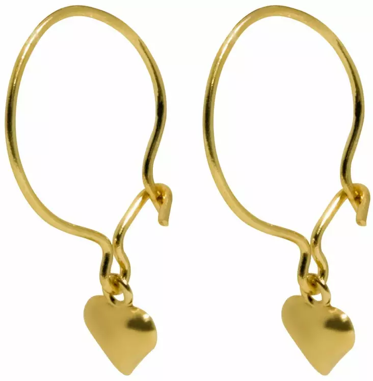 Pikku syd=C3=A4n koukulla 3,5mm K40037 - Kultaiset korvakorut - K40037 - 1