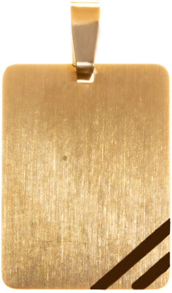 Kaulalaatta viistekulma 15x12mm K10037 - Kultaiset riipukset - K10037 - 1