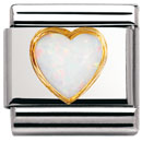 Nomination pala - Valkoinen opaali - 030501 07 - Ystävänpäivä - 030501-07 - 0