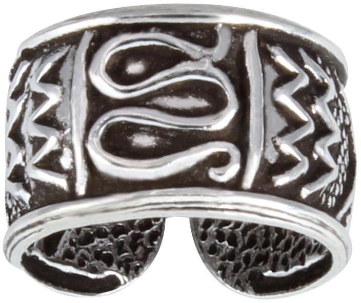 Puriste Patterned Ear Cuff Y3217 - Hopeiset korvakorut - Y3217 - 1