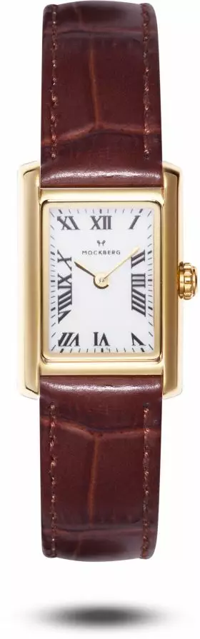 Mockberg Timeless brown leather gold kello MB0247 - Mockberg naisten rannekellot - MB0247 - 1