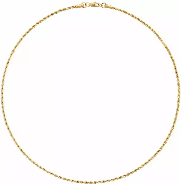 Mockberg Thin rope gold kaulakoru MO557 - Teräksiset kaulakorut - MO557 - 1