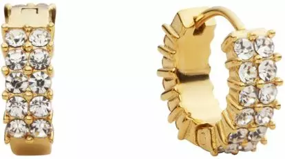 Mockberg Midnight gold hoops small MO587 - Teräksiset korvakorut - MO587 - 1