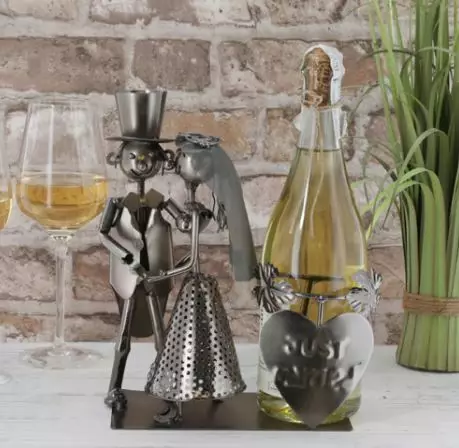 Viinipulloteline Morsian ja Sulhanen - Taskumatit - Z107 - 1