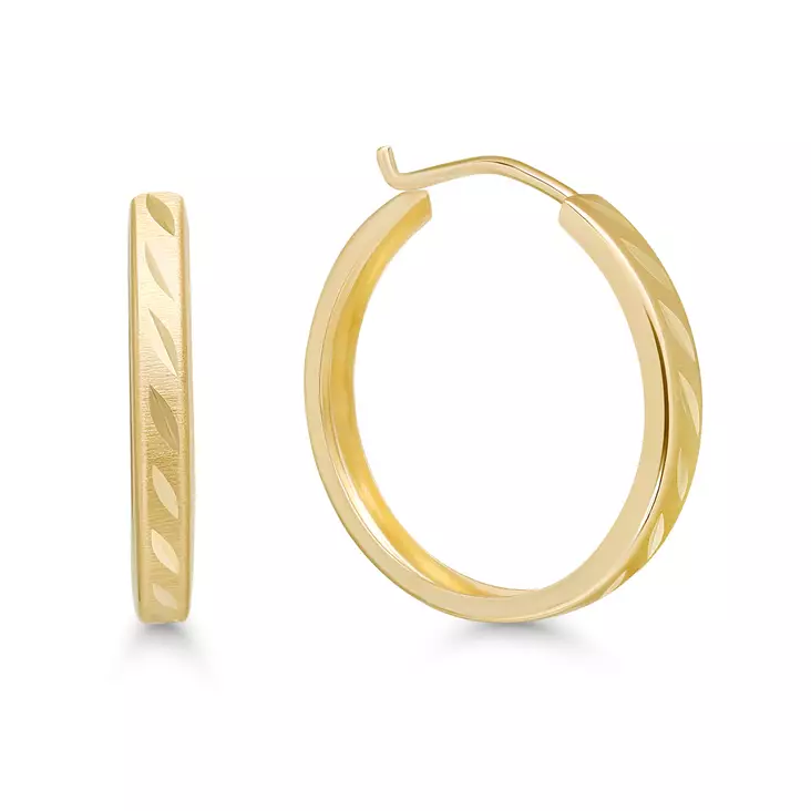 Kultainen korvarengas 1,5x13mm flakka - Kultaiset korvakorut - K30027 - 3