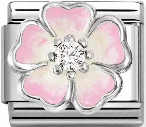 Nomination pala Pink shaded white flower - Nomination - 330321-17 - 1