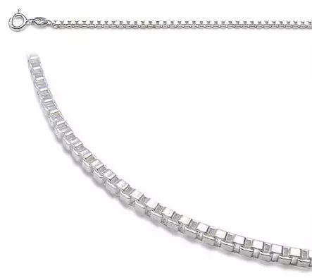 Hopeinen riipusketju, venetsia - Hopeiset riipusketjut - 7910-38 - 2